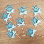 Frozen Cupcake Topper - Blue