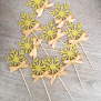 Frozen Cupcake Topper - Gold