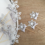 Frozen Cupcake Topper - Silver
