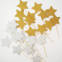 Star Cupcake Topper - Mixed