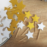 Star Cupcake Topper - Mixed