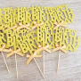 Happy Birthday Cupcake Topper