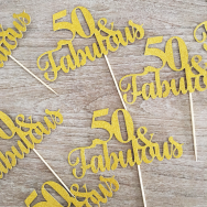 Fabulous 50 Cupcake Topper