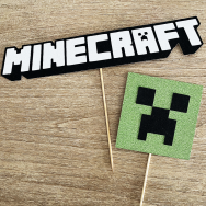 Minecraft Cake Topper