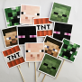 Minecraft Game Cupcake Topper