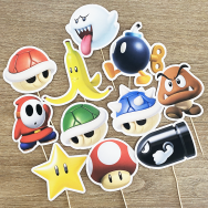 Mario Kart Cupcake Topper