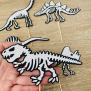 Dinosaur Skeleton Cupcake Topper