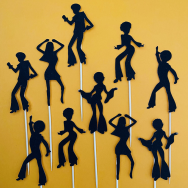 Disco Party Cupcake Topper