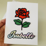 Rose Name Card