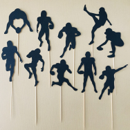 Rugby Cupcake Topper