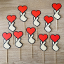 Finger Heart Cupcake Topper