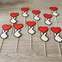 Finger Heart Cupcake Topper