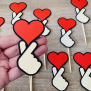 Finger Heart Cupcake Topper