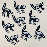 Scary Skeleton Cat