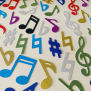 Music Notes Colourful Confetti