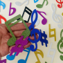 Music Notes Colourful Confetti