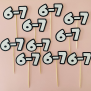 6-7 Cupcake Topper