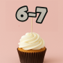 6-7 Cupcake Topper