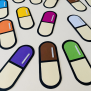 Colorful Pills Confetti