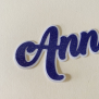 Glitter Purple Name Sticker