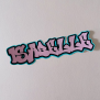 Grafitti Style Name Sticker