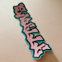 Grafitti Style Name Sticker