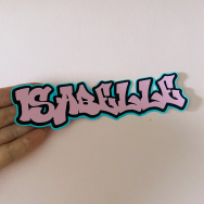 Grafitti Style Name Sticker