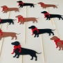 Dachshund Cupcake Topper