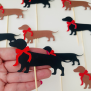 Dachshund Cupcake Topper