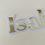 Gold Name Sticker