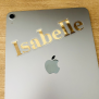 Gold Name Sticker