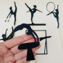 Rhythmic Gymnastics Apparatus Cupcake Topper
