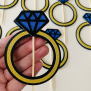 Diamond Ring Cupcake Topper