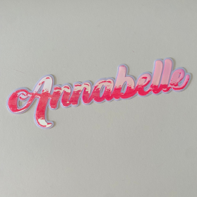 http://www.littlegift.com.au/3240-thickbox/holographic-pink-name-sticker.jpg