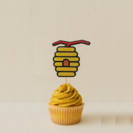 Beehive Cupcake Topper