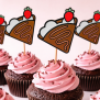 Crepe Cupcake Topper