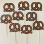 Pretzel Cupcake Topper