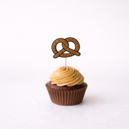 Pretzel Cupcake Topper