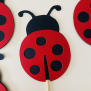 Ladybug Cupcake Topper