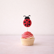 Ladybug Cupcake Topper