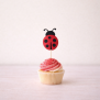 Ladybug Cupcake Topper