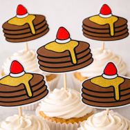 Pancake Cupcake Topper