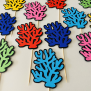 Coral Cupcake Topper