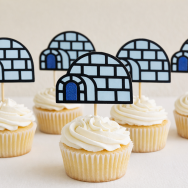 Igloo Cupcake Topper