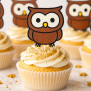 Owl Cupcake Topper