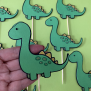 Dinosaur Cupcake Topper