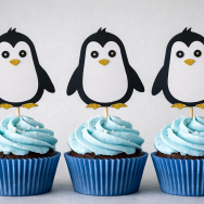 Penguin Cupcake Topper
