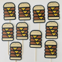 Hamburger Cupcake Topper