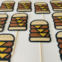 Hamburger Cupcake Topper