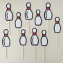 Bowling Cupcake Topper